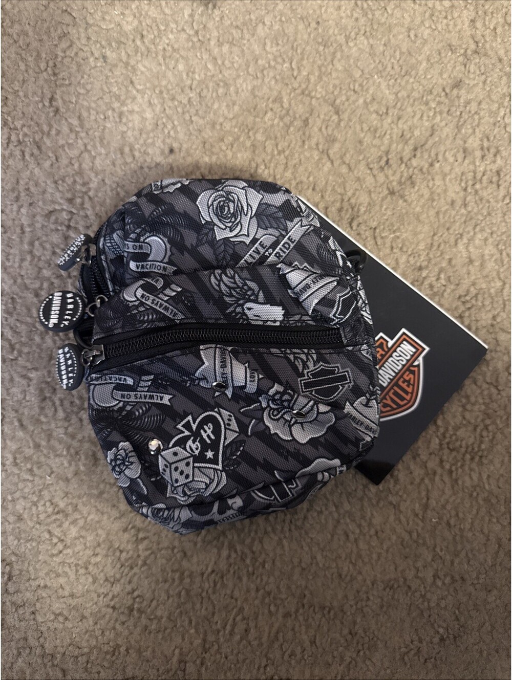Harley-Davidson Vintage Collection "Mini-Me" Backpack - Crossbody / Belt Bag NWT
